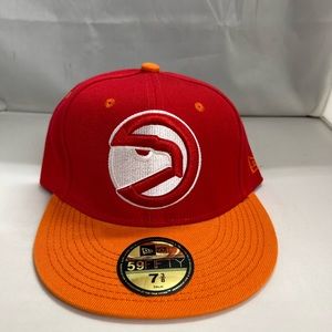 Official NBA New Era 59Fifty 7 3/8 Atlanta Hawks Flatbill/Fitted Hat